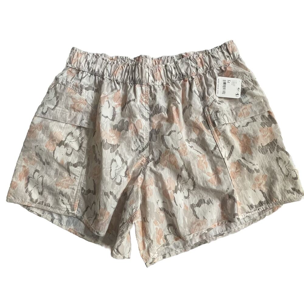 Free People Movement Shorts In The Wild Printed MidRise Water-Repellent Sz M NEW